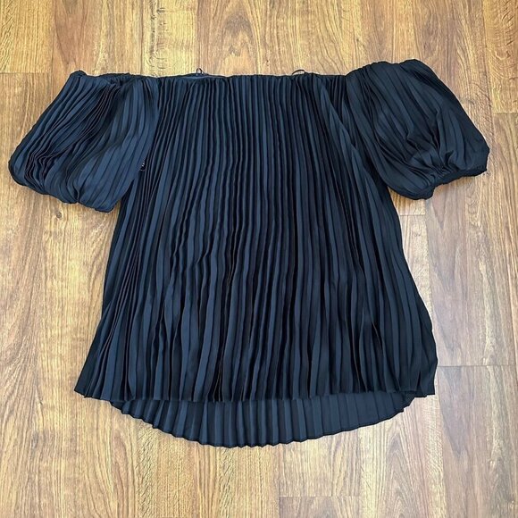 NWT Express Off The Shoulder Pleated Mini Dress XL - Picture 5 of 8